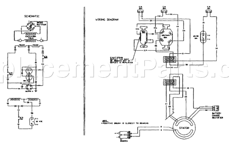 Page C Diagram and Parts List for 9578-1  Briggs and Stratton Generator